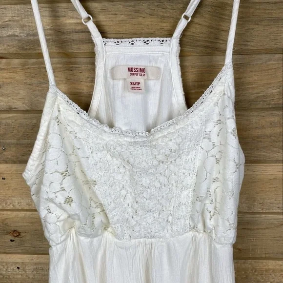 XS- Maxi Mossimo White Lace Dress - Picture 2 of 6